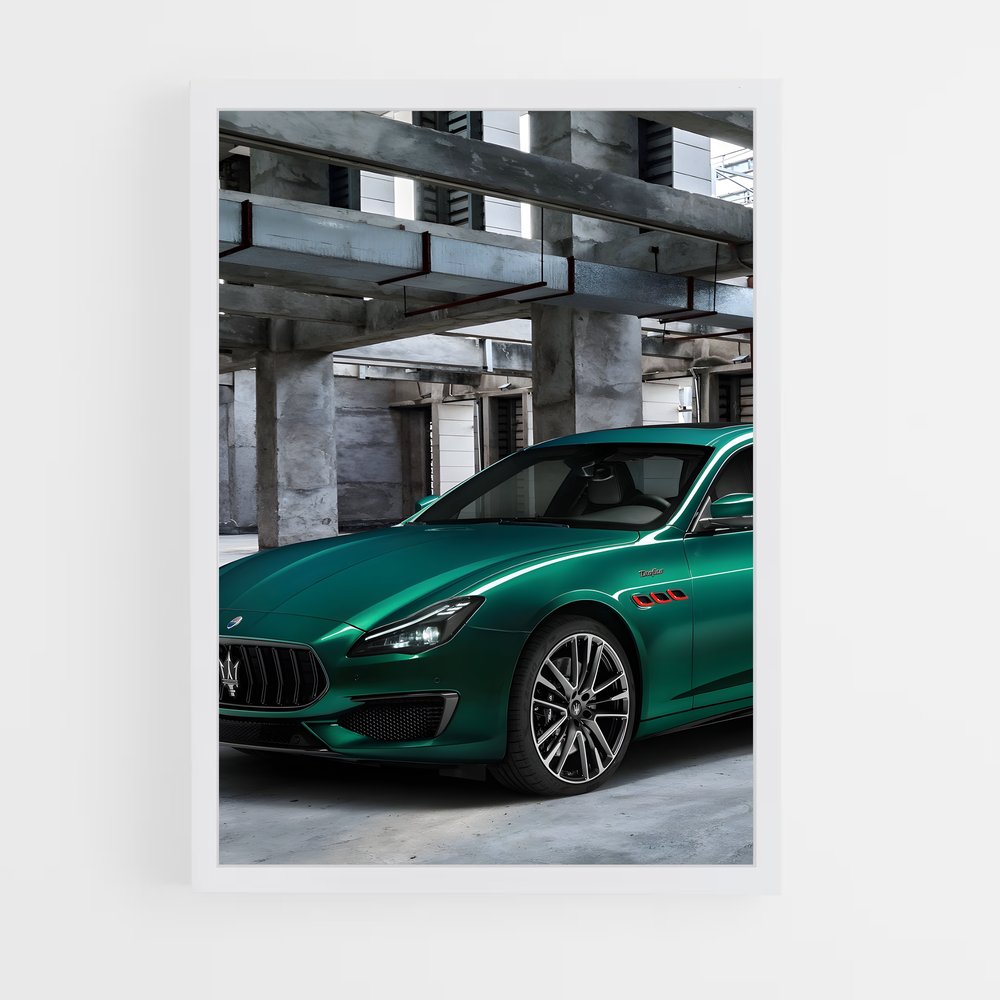 Poster La Mascarade Verte – affiche Maserati (vue 3)